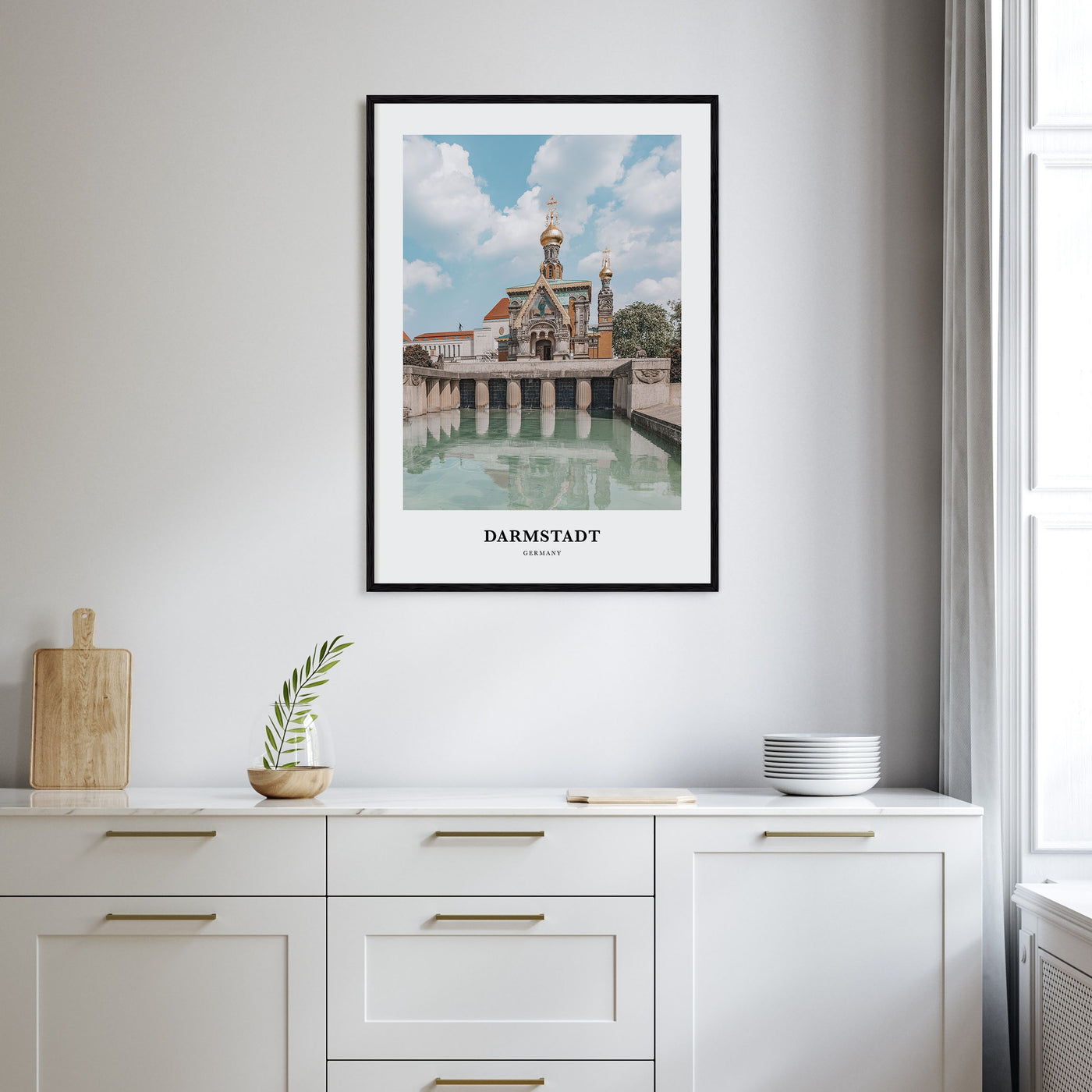 Darmstadt Portrait Color Poster