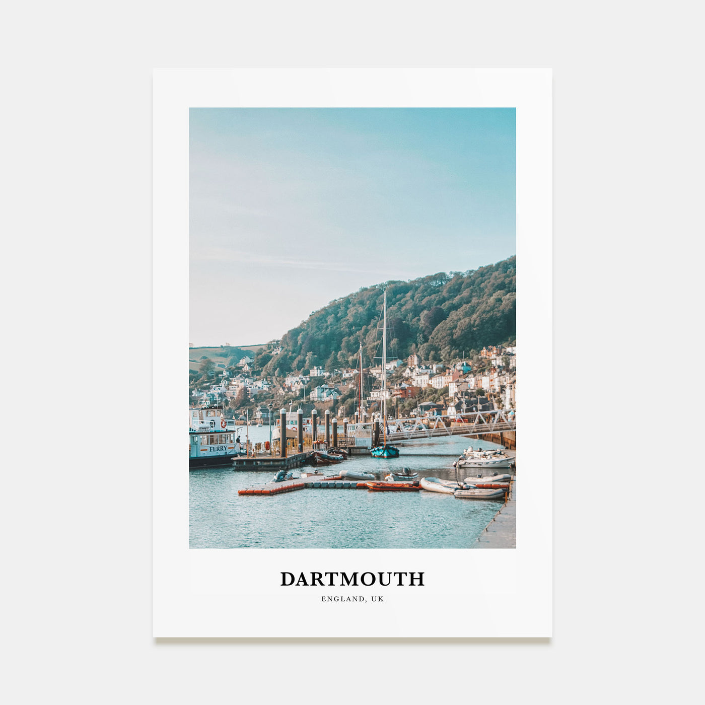 Dartmouth, England Portrait Color Poster