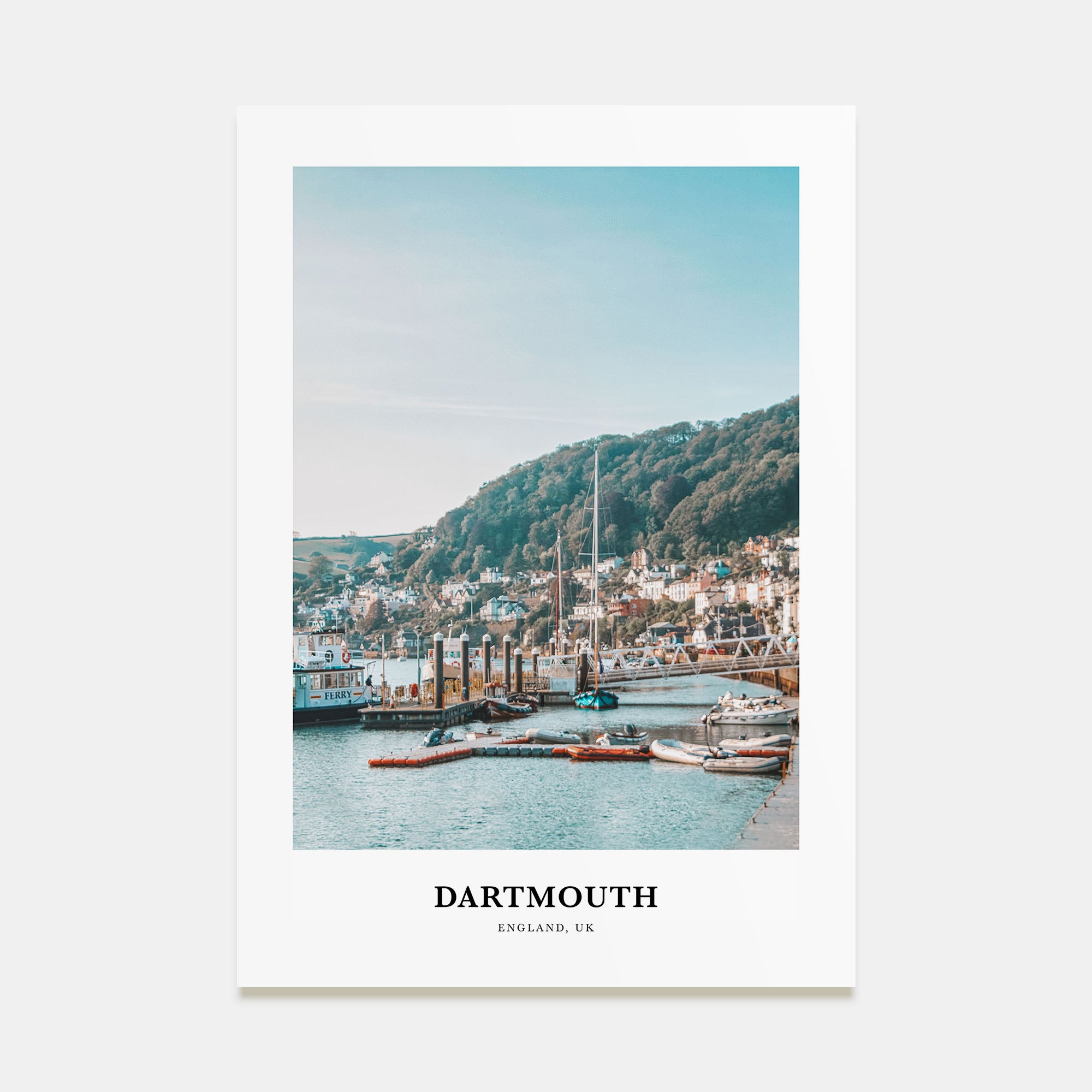 Dartmouth, England Portrait Color Poster