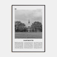 Dartmouth, New Hampshire Travel B&W Poster