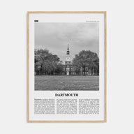 Dartmouth, New Hampshire Travel B&W Poster