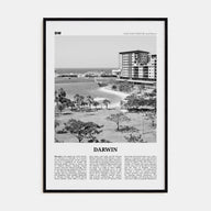 Darwin Travel B&W Poster