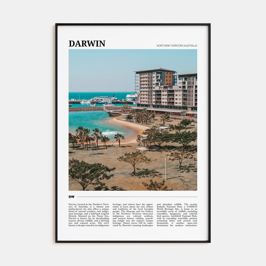 Darwin Travel Color Poster