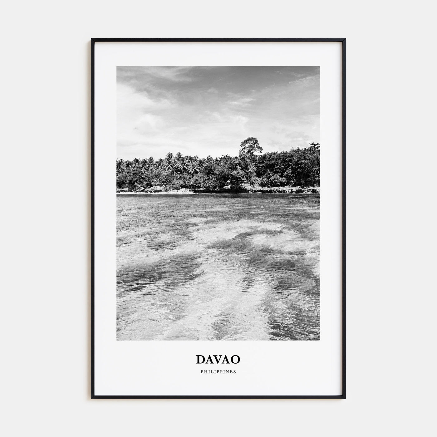 Davao Portrait B&W Poster