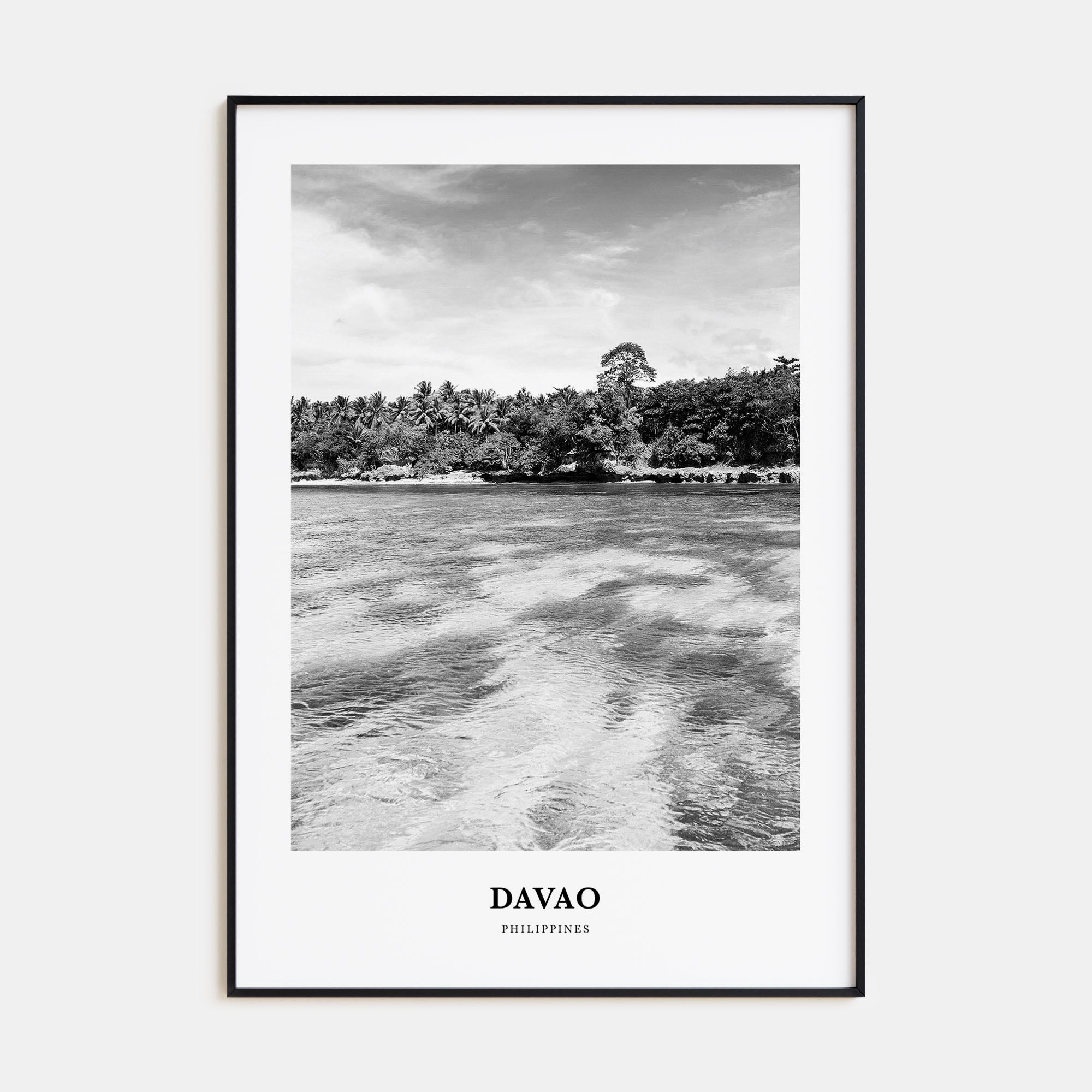 Davao Portrait B&W Poster