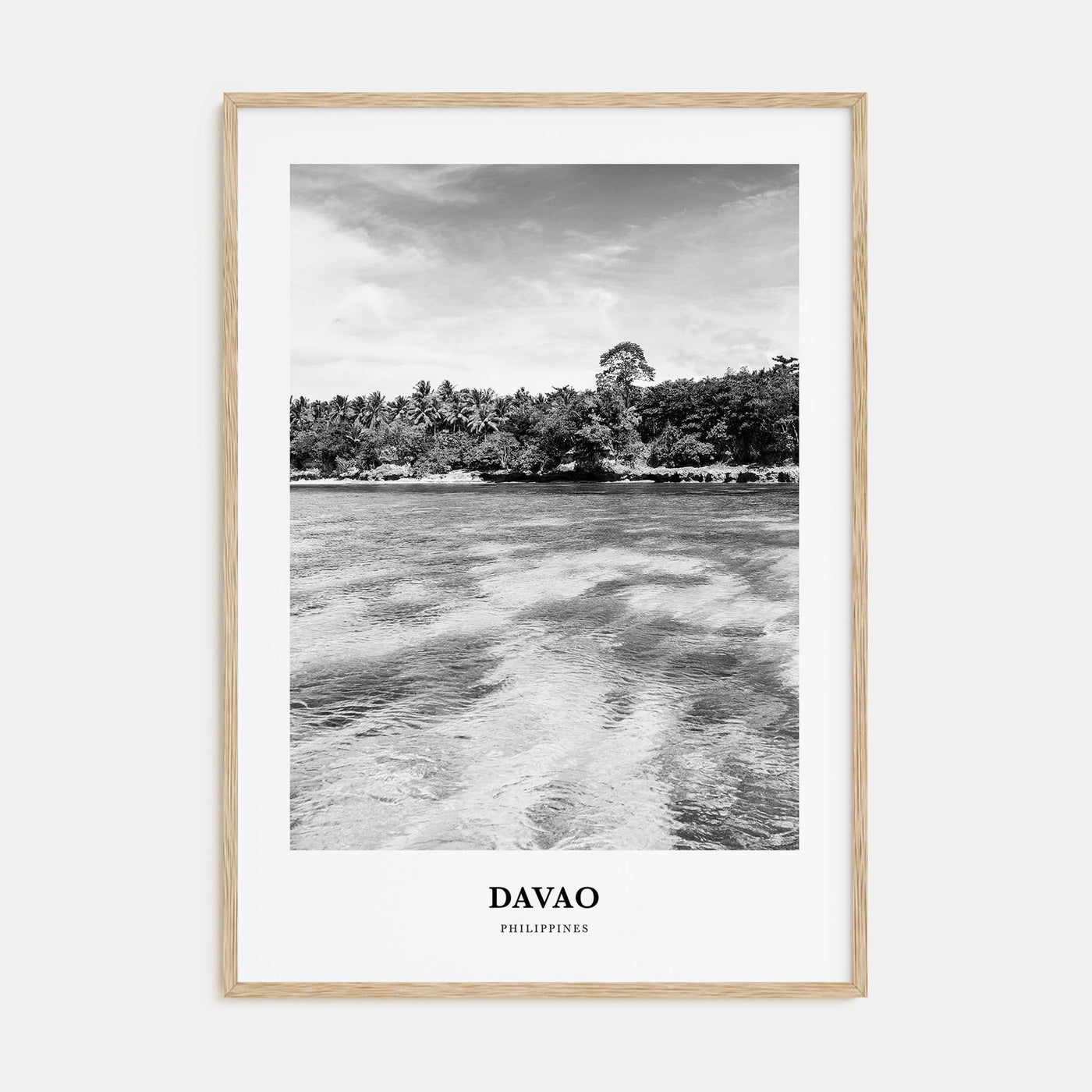 Davao Portrait B&W Poster