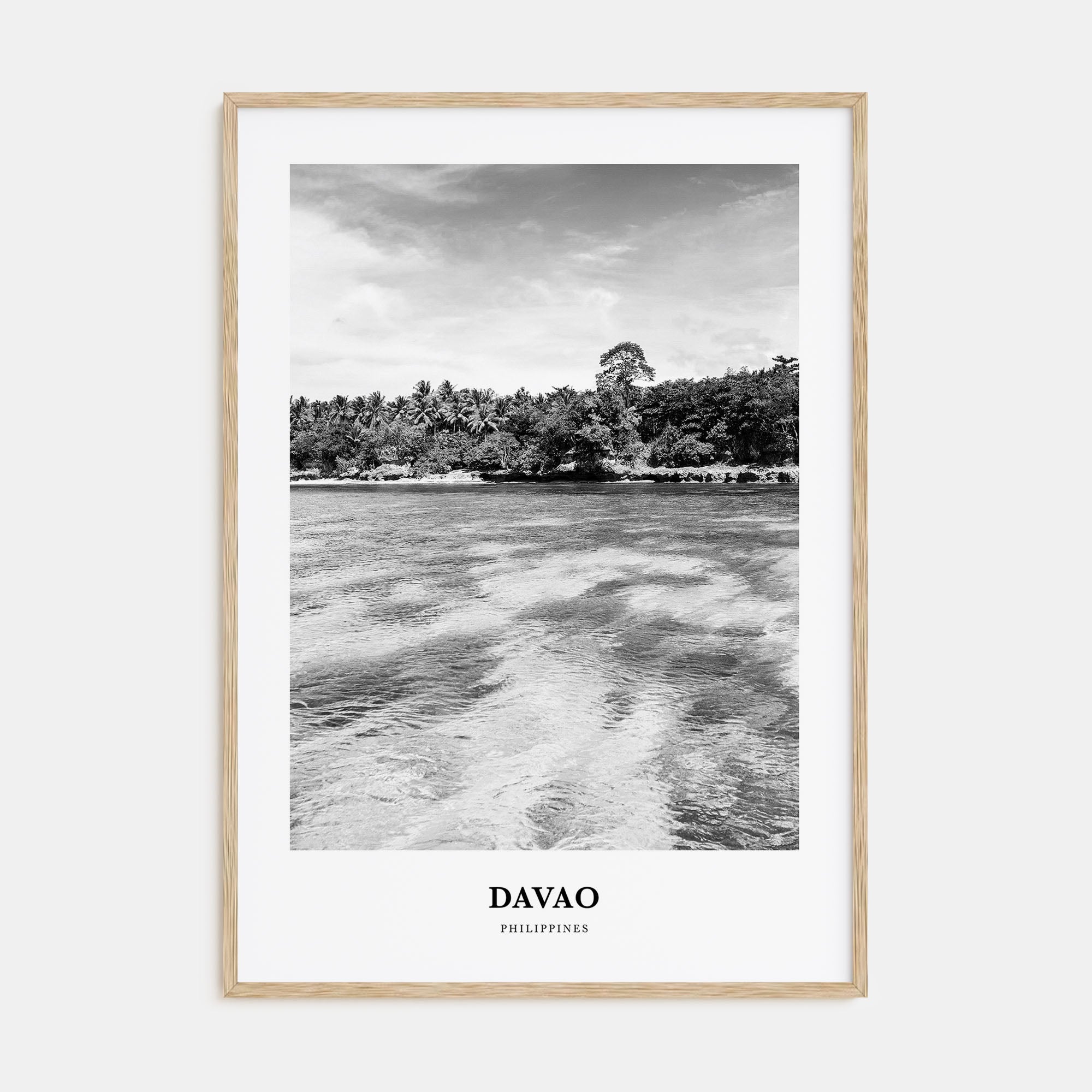 Davao Portrait B&W Poster