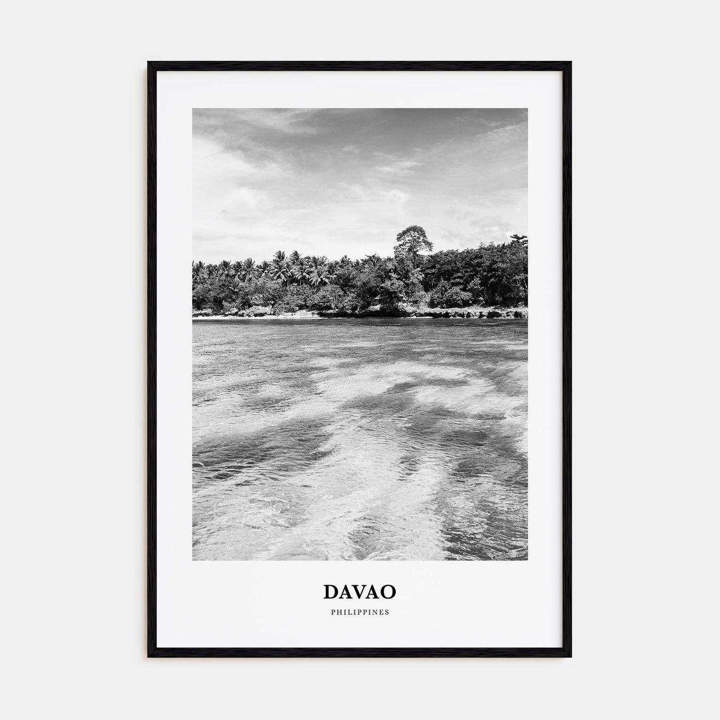 Davao Portrait B&W Poster