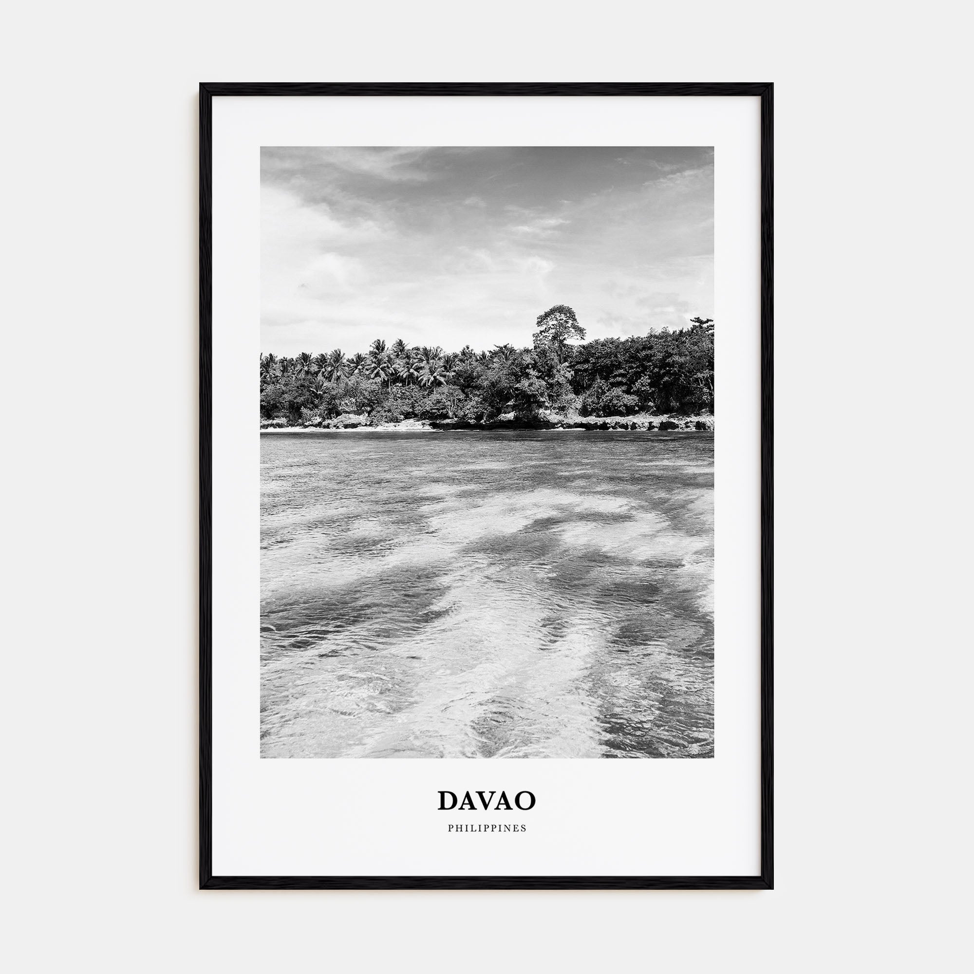 Davao Portrait B&W Poster