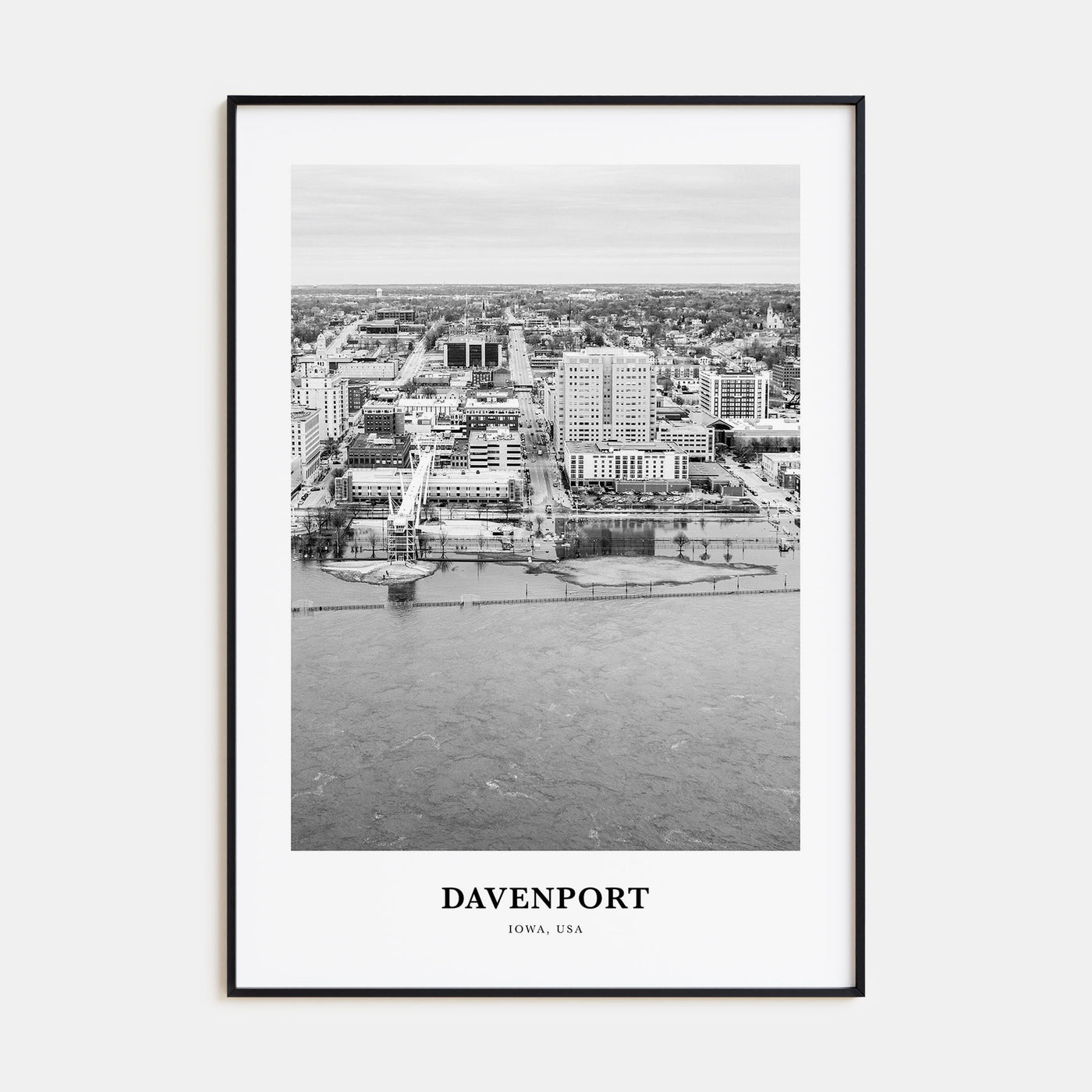 Davenport Portrait B&W Poster