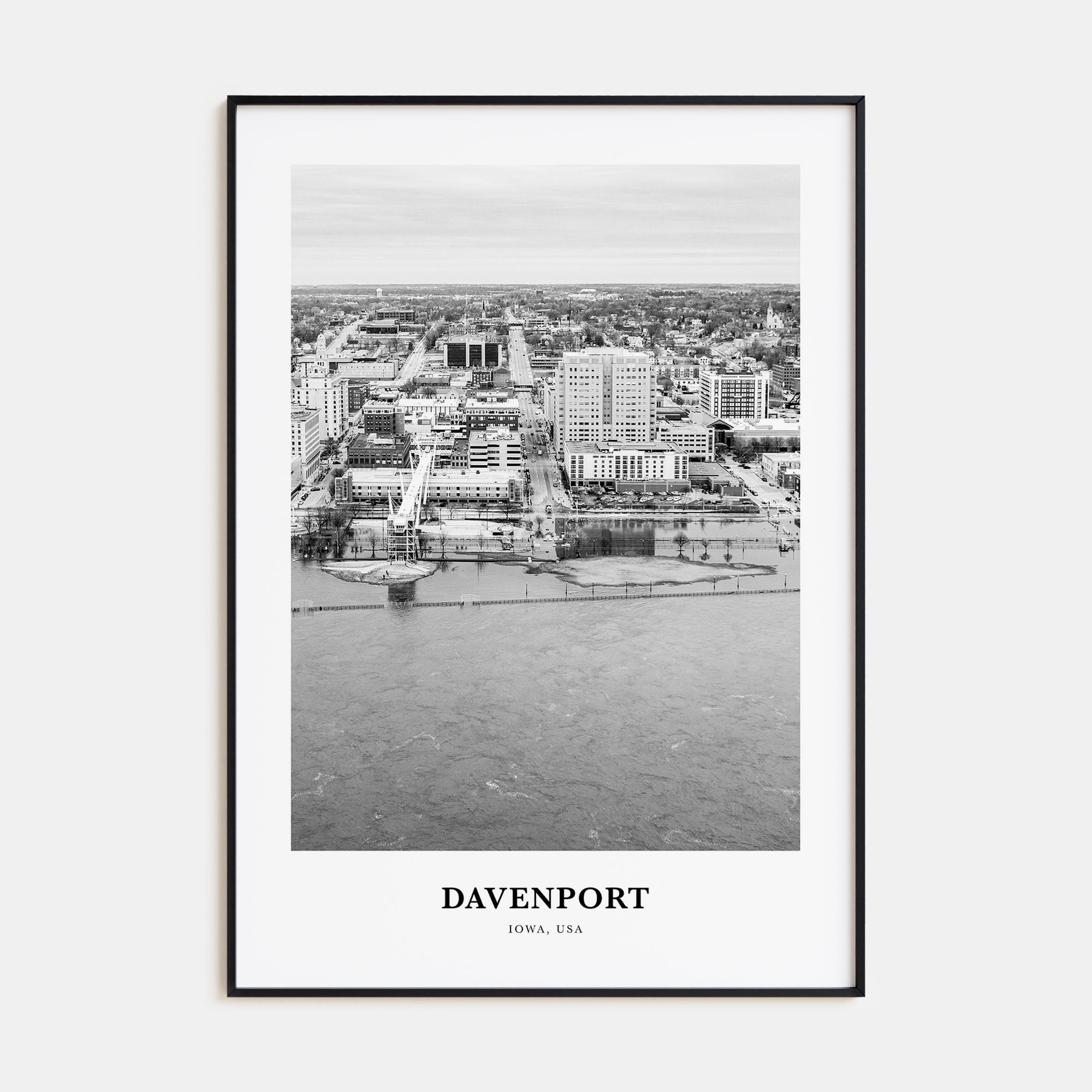 Davenport Portrait B&W Poster