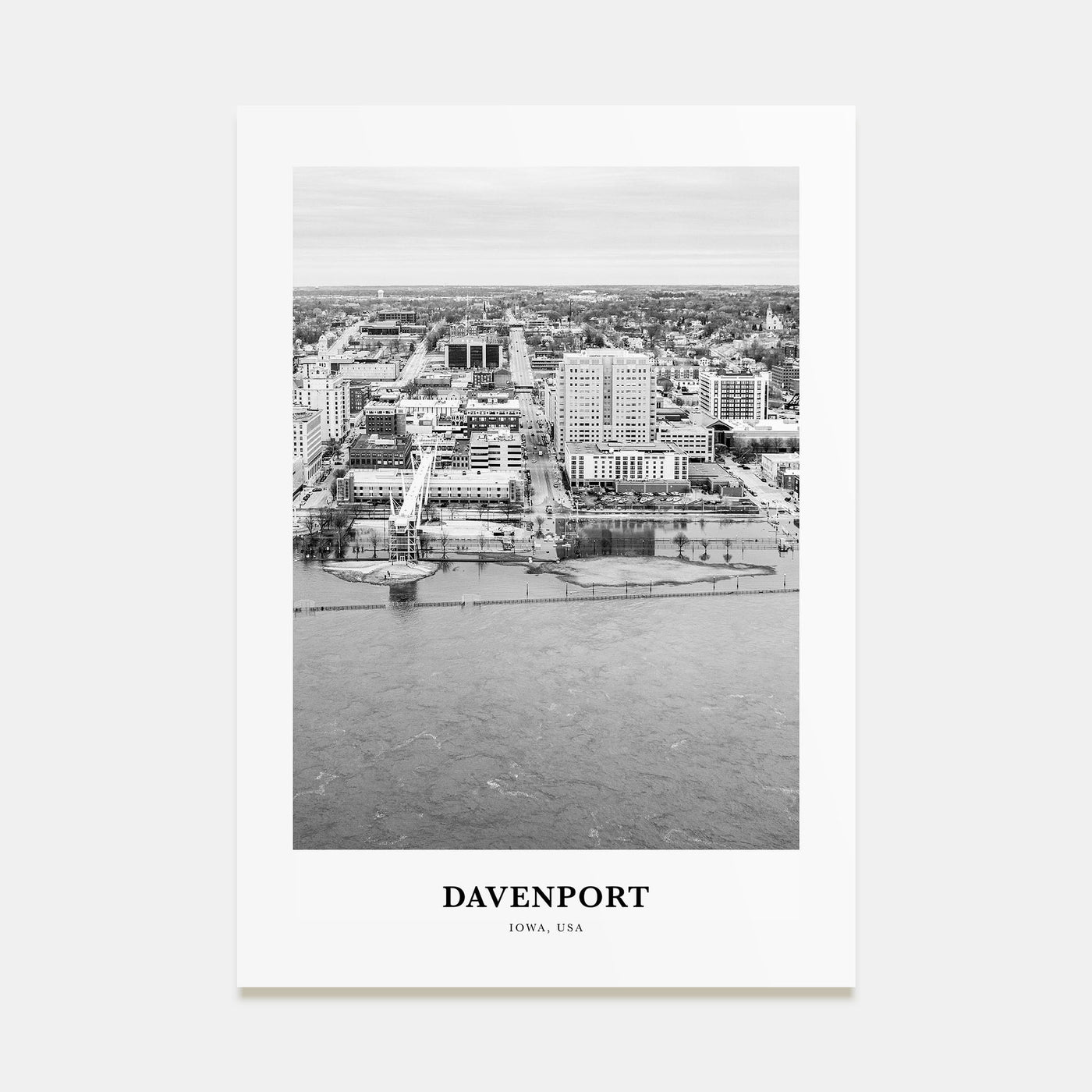 Davenport Portrait B&W Poster