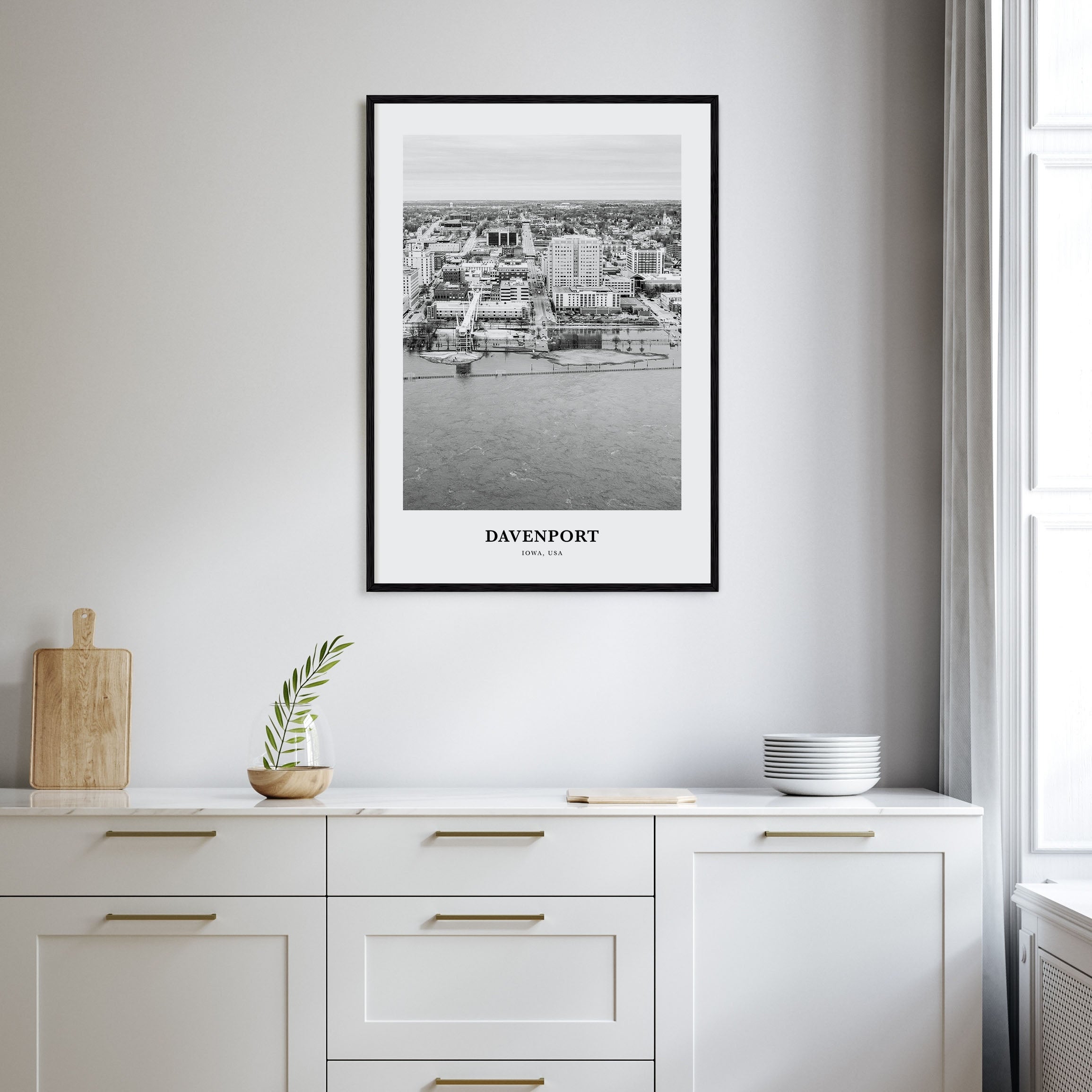 Davenport Portrait B&W Poster