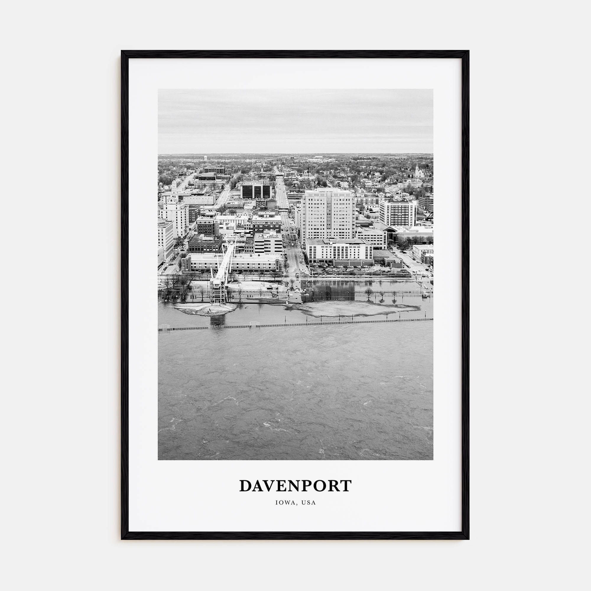 Davenport Portrait B&W Poster