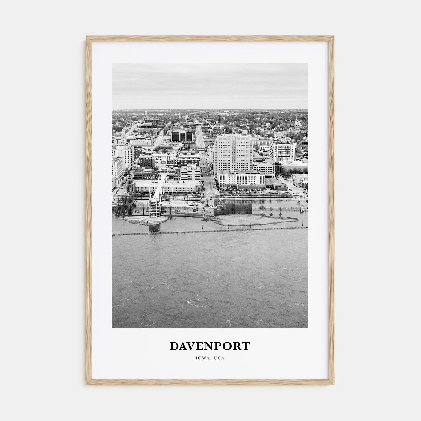 Davenport Portrait B&W Poster