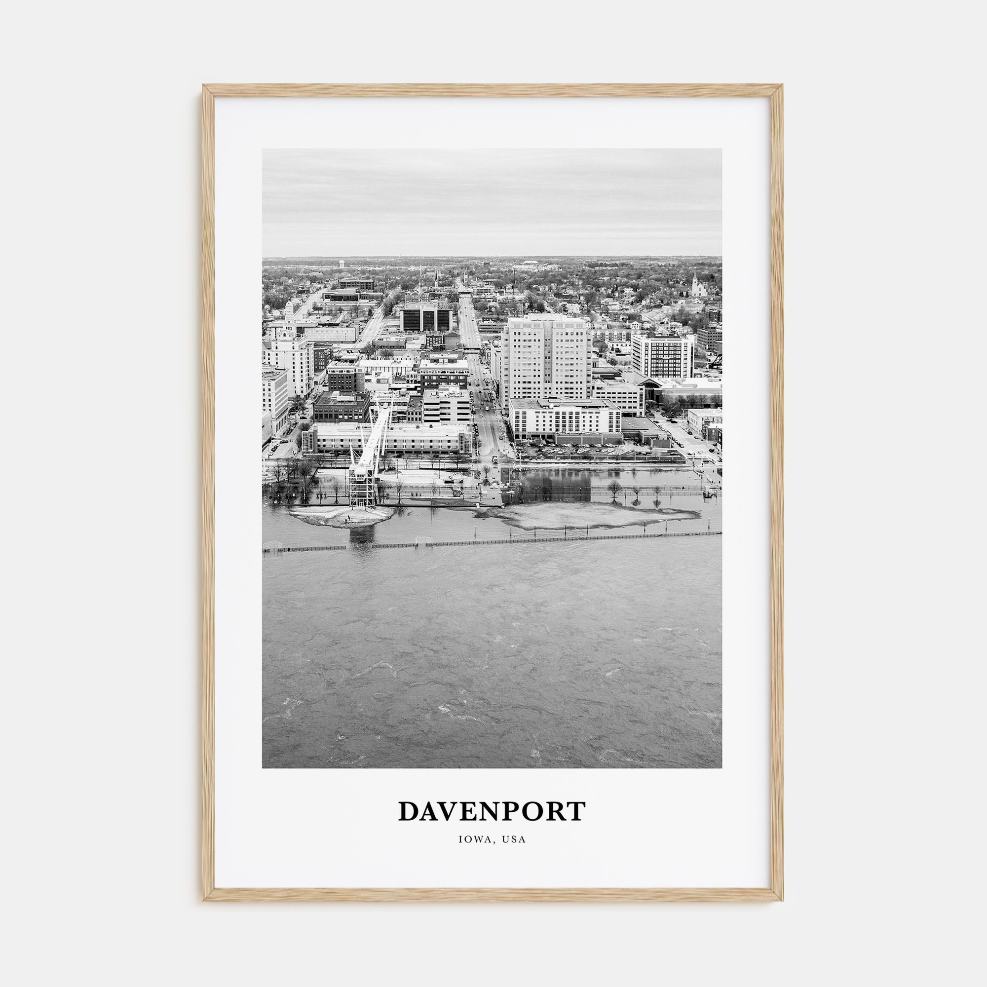 Davenport Portrait B&W Poster