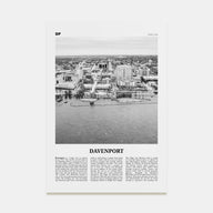 Davenport Travel B&W Poster