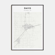 Davis Map Portrait Poster