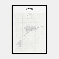 Davis Map Portrait Poster