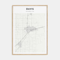 Davis Map Portrait Poster