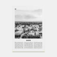 Davis Travel B&W Poster