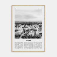 Davis Travel B&W Poster