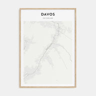 Davos Map Portrait Poster