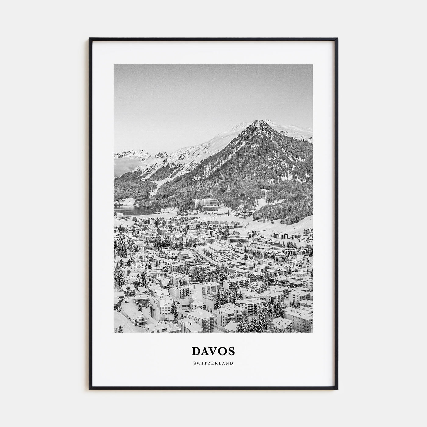Davos Portrait B&W Poster