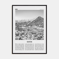 Davos Travel B&W Poster