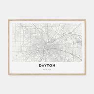 Dayton Map Landscape Poster