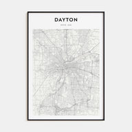 Dayton Map Portrait Poster