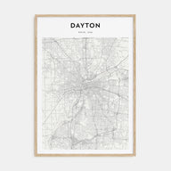Dayton Map Portrait Poster