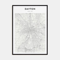 Dayton Map Portrait Poster