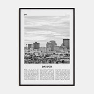 Dayton Travel B&W Poster
