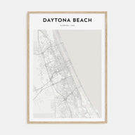 Daytona Beach Map Portrait Poster