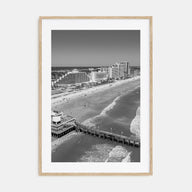 Daytona Beach Photo B&W Poster