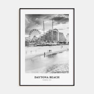 Daytona Beach Portrait B&W Poster