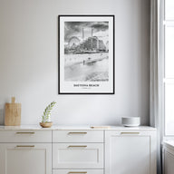 Daytona Beach Portrait B&W Poster