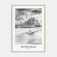 Daytona Beach Portrait B&W Poster