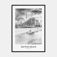 Daytona Beach Portrait B&W Poster