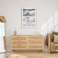 Daytona Beach Travel B&W Poster