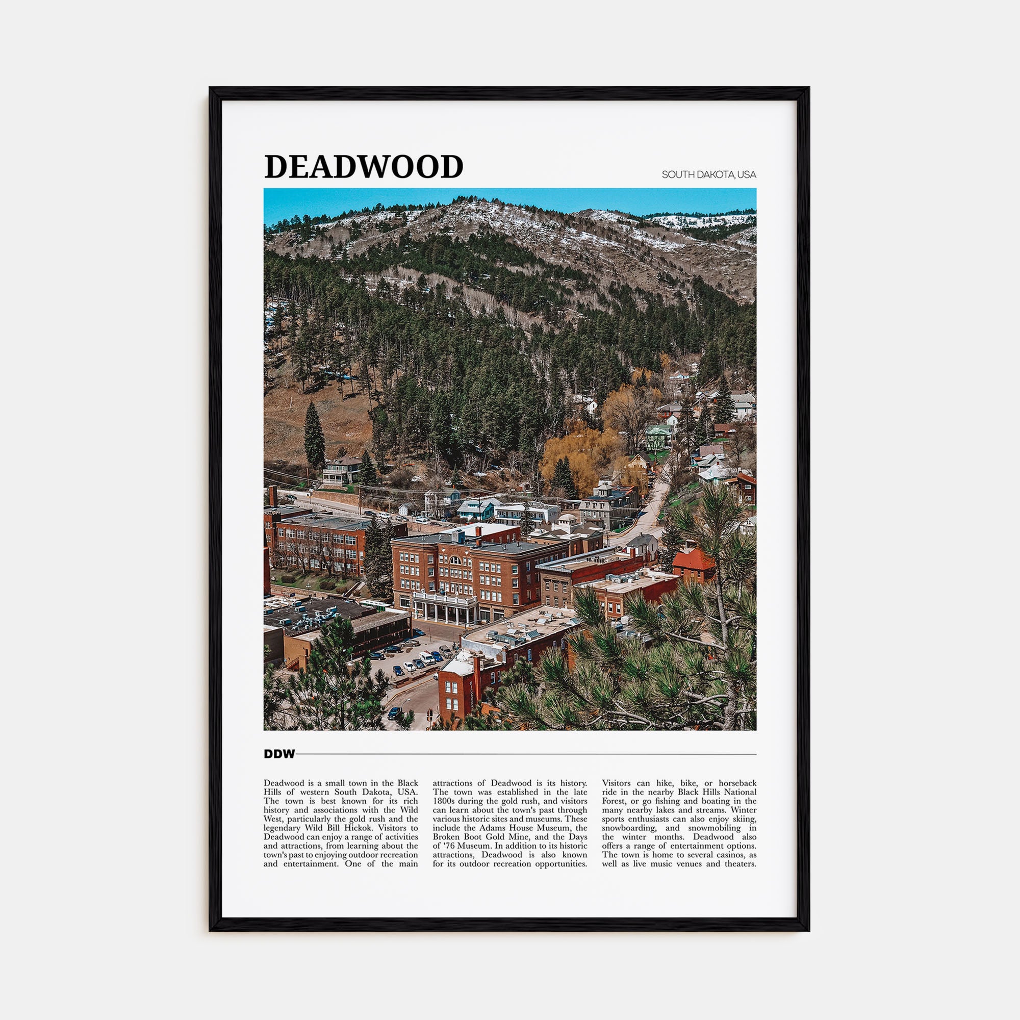 Deadwood Travel Color Poster