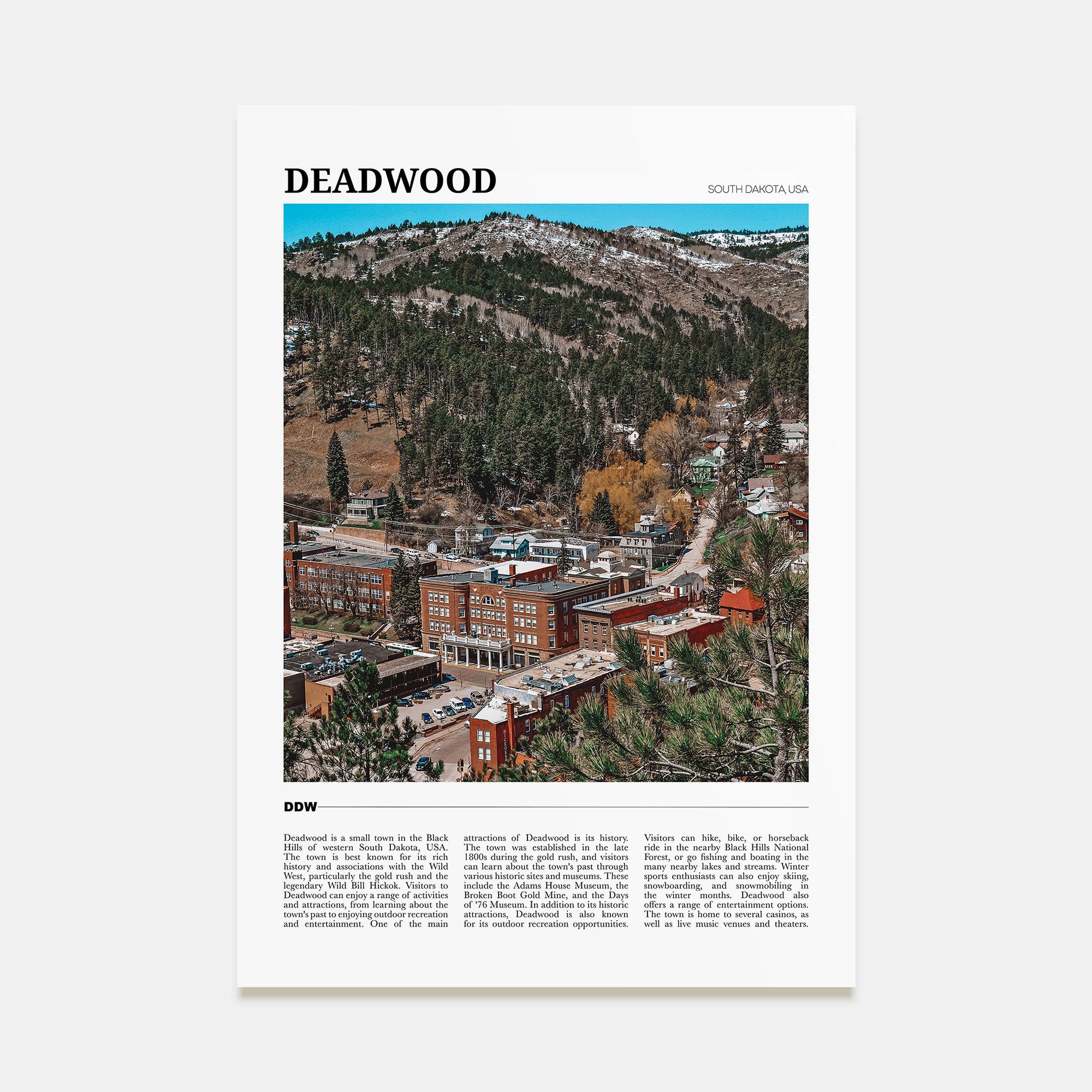 Deadwood Travel Color Poster