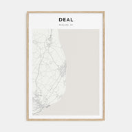 Deal Map Portrait Poster