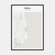 Deal Map Portrait Poster