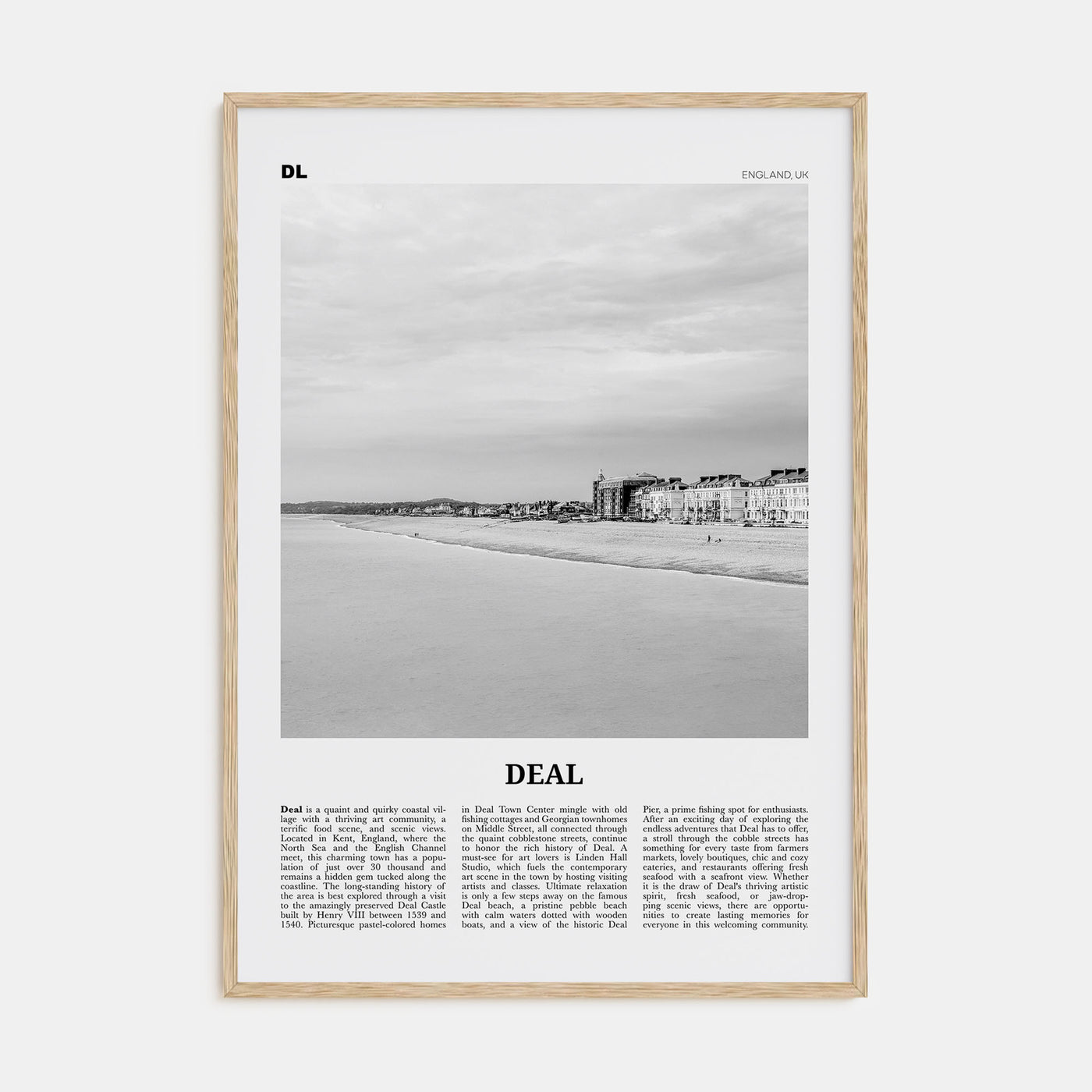 Deal Travel B&W Poster