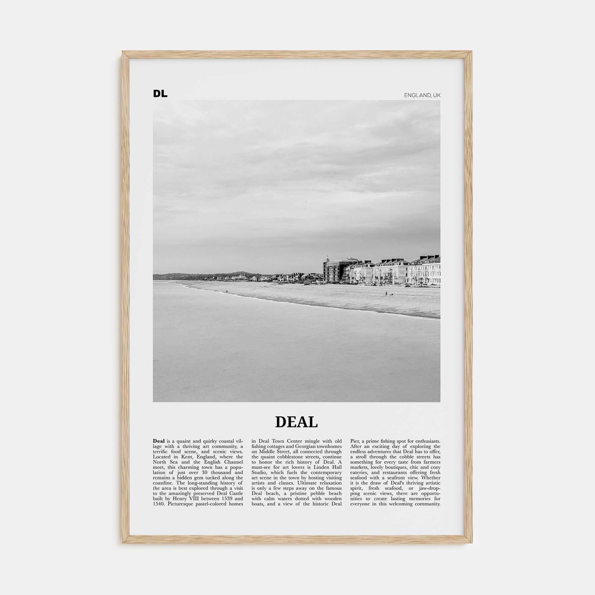 Deal Travel B&W Poster