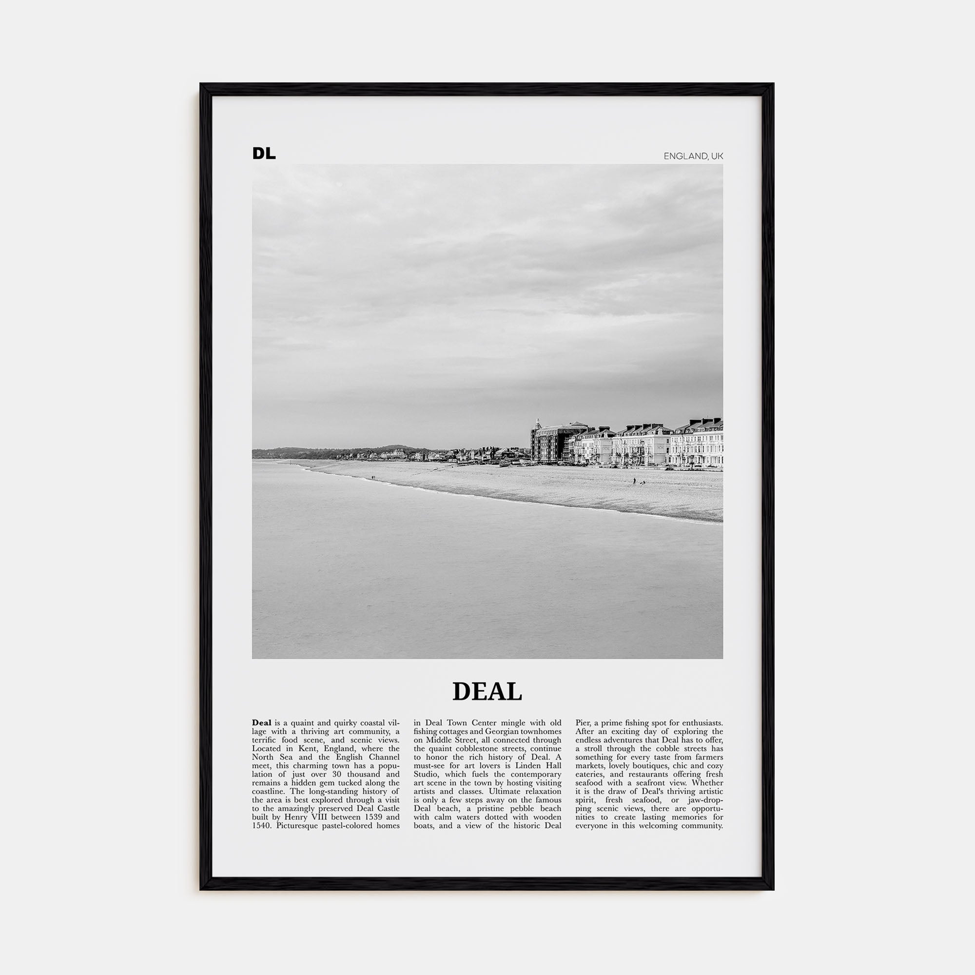 Deal Travel B&W Poster