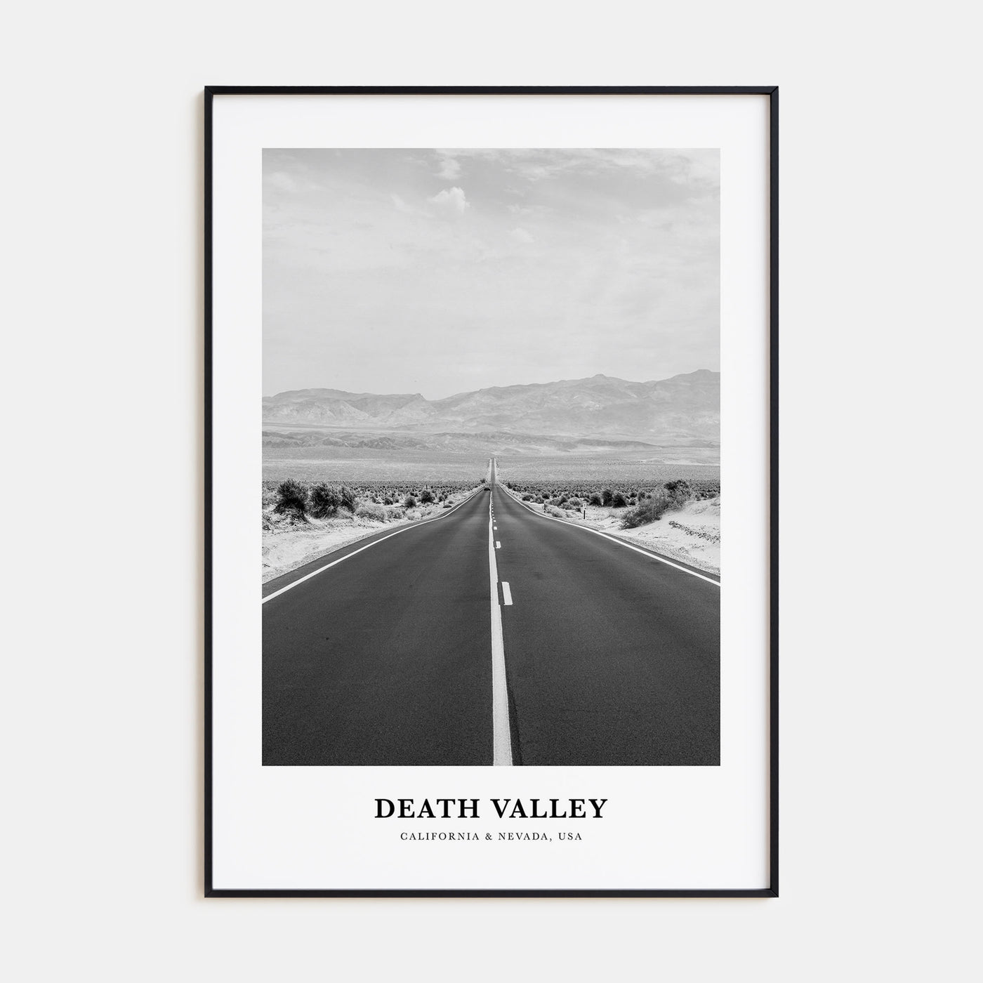 Death Valley Portrait B&W No 2 Poster