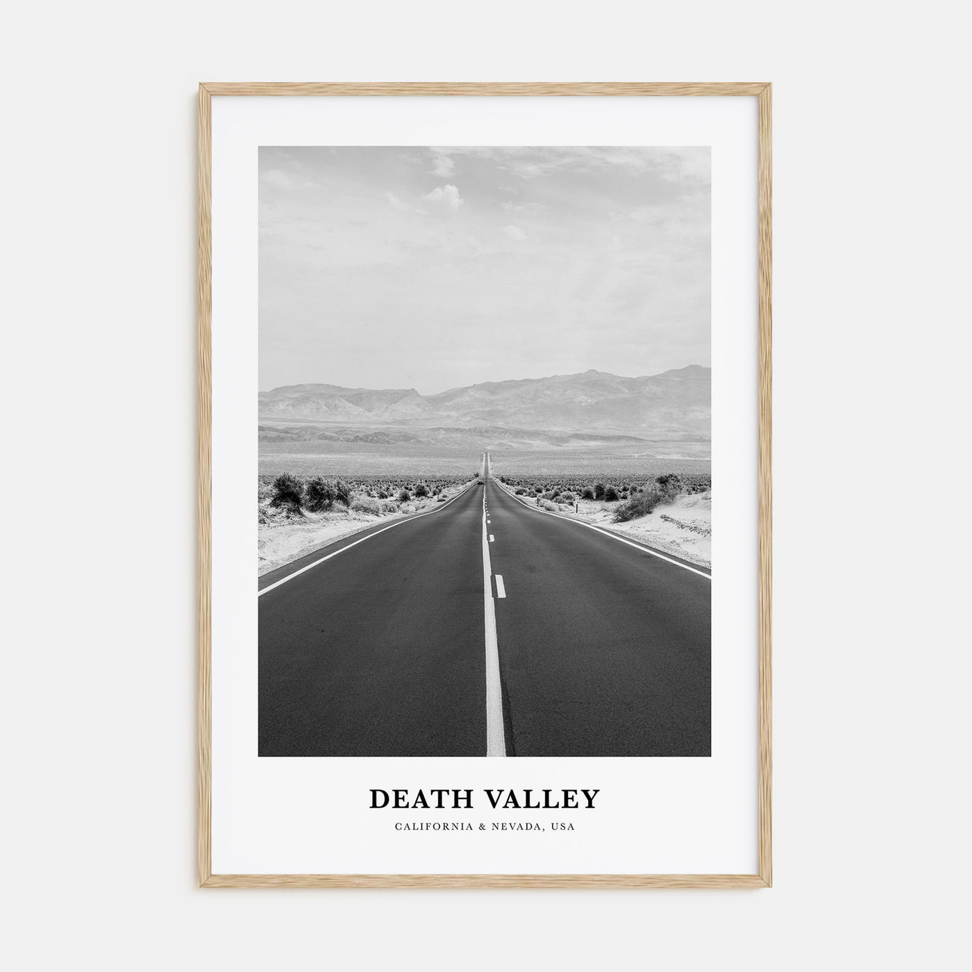 Death Valley Portrait B&W No 2 Poster